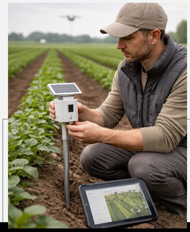 IoT мониторинг сельскохозяйственных полей и контроля в Морозовске
